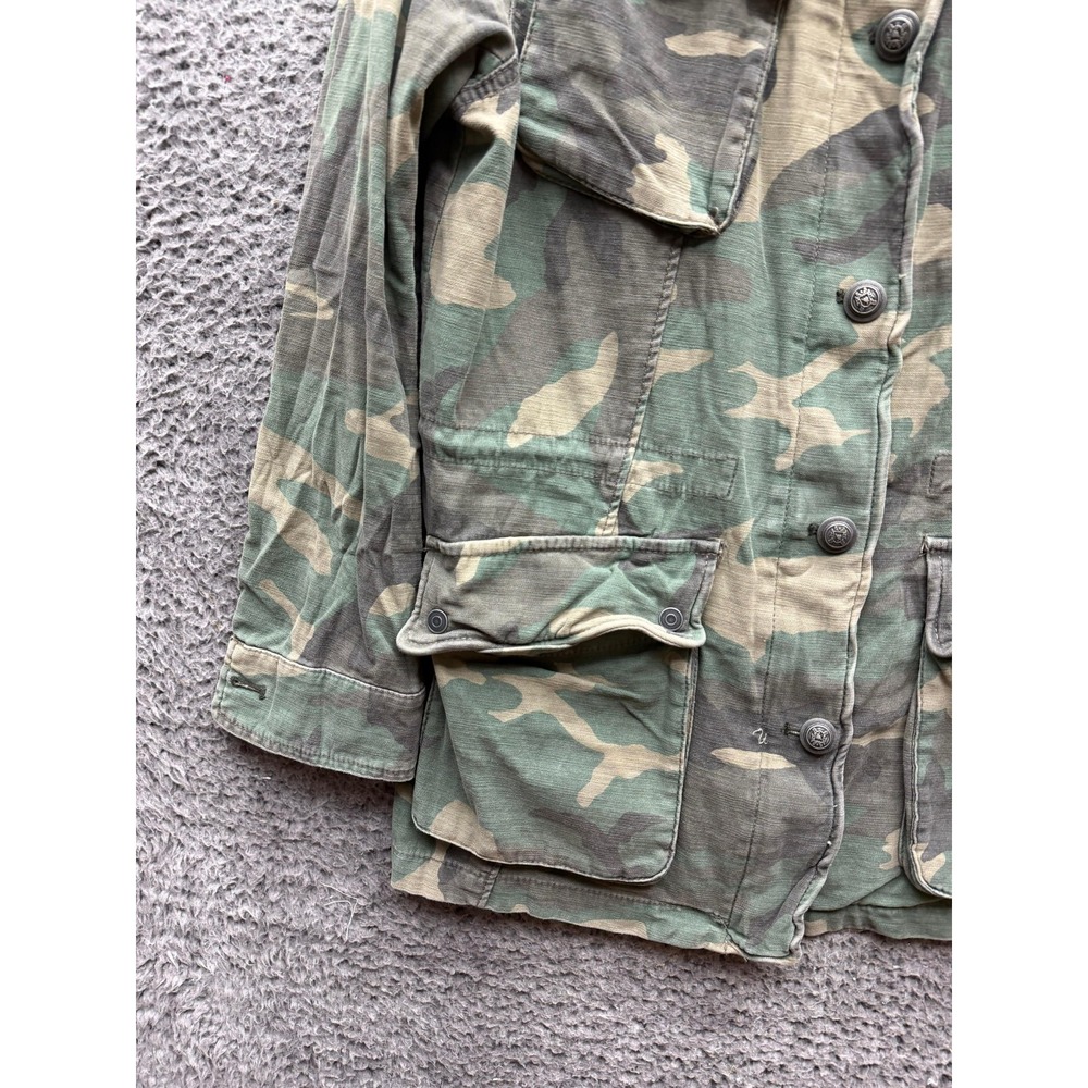 Free People Not Your Brothers Surplus Camouflage Military Jacket Green Size M - Picture 4 of 14